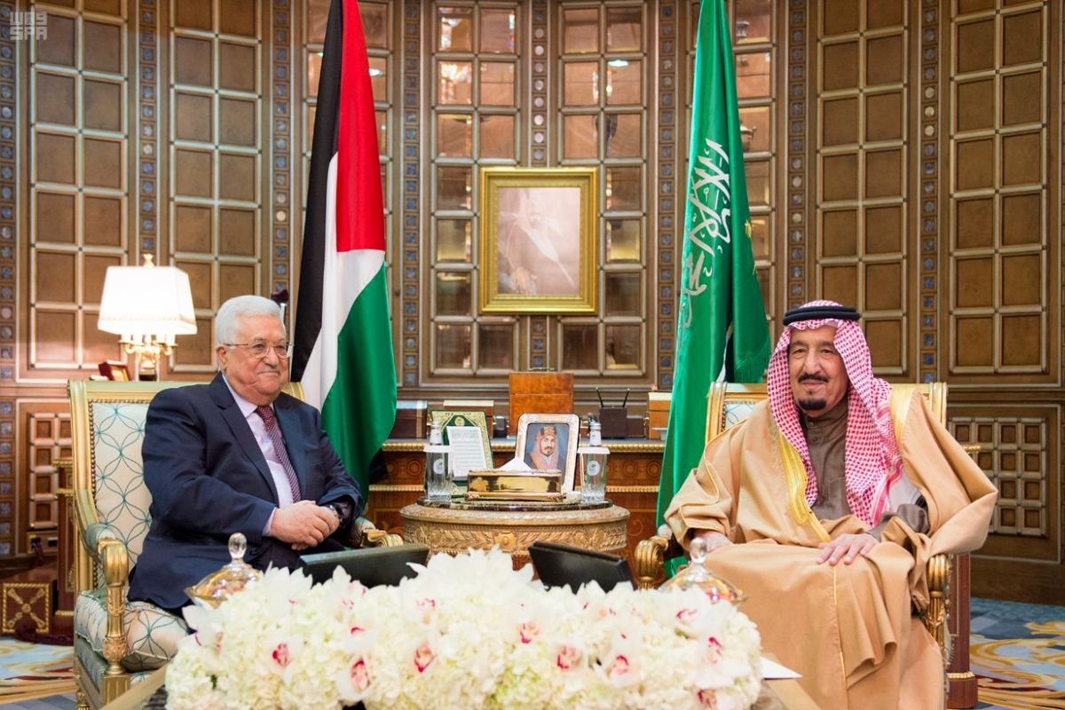 دیدار محمود عباس با پادشاه عربستان در ریاض