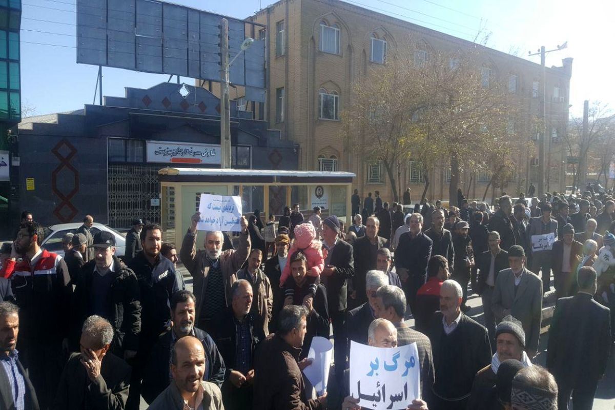راهپیمایی ضد آمریکایی و ضد صهیونیستی مردم اراک برگزار شد