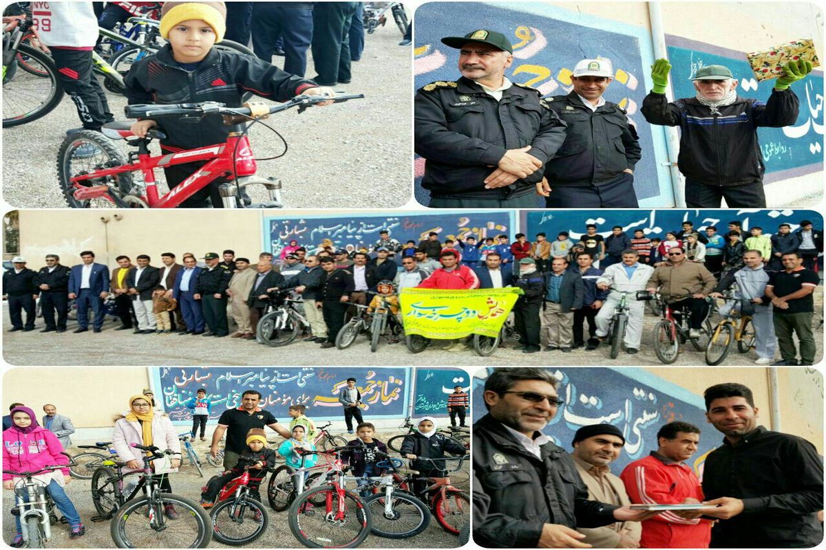 برگزاری همایش دوچرخه سواری به مناسبت هفته کتب وکتابخوانی در پلدختر