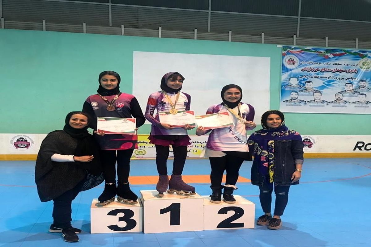 ۵ مدال رنگارنگ دستاورد اصفهان در مسابقات کشوری اسکیت هنری