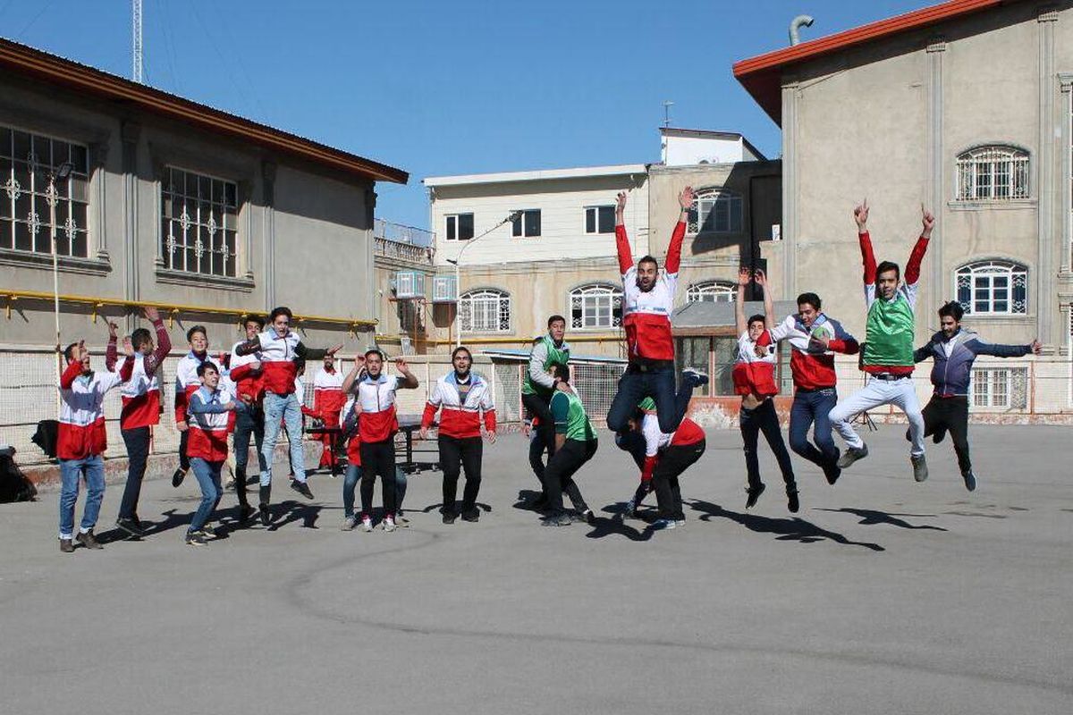برگزاری مسابقه ورزشی و سرگرمی در هلال احمر قزوین