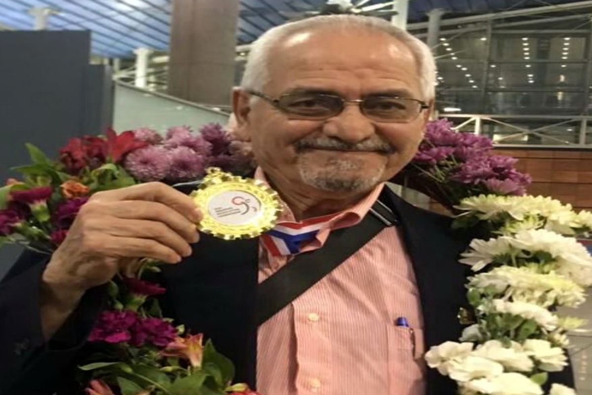 وزنه بردار ۸۷ ساله گیلانی قهرمان مسابقات جام جهانی شد