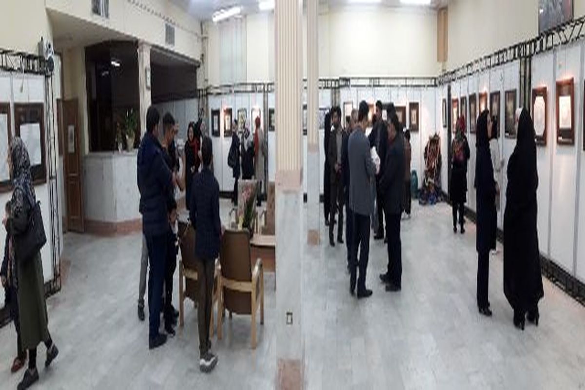اولین نمایشگاه انفرادی فاطمه پناهلو در شهرستان ابهر برگزار شد
