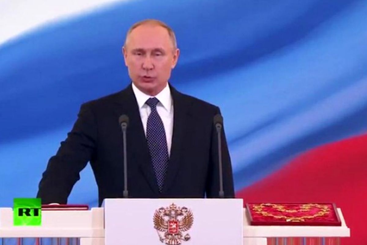 پوتین بعنوان رئیس‌جمهور جدید روسیه سوگند یاد کرد