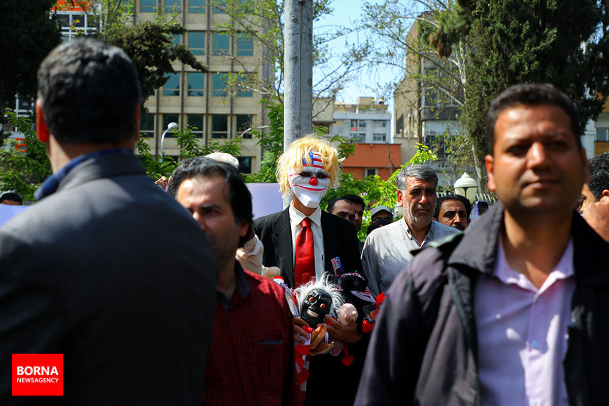 تجمع اعتراضی مردم تهران علیه رژیم صهیونیستی