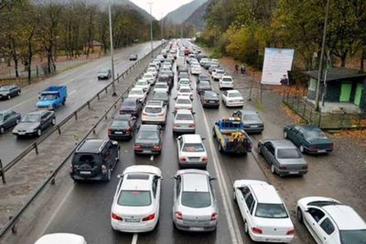 ترافیک سنگین در محور قزوین-کرج