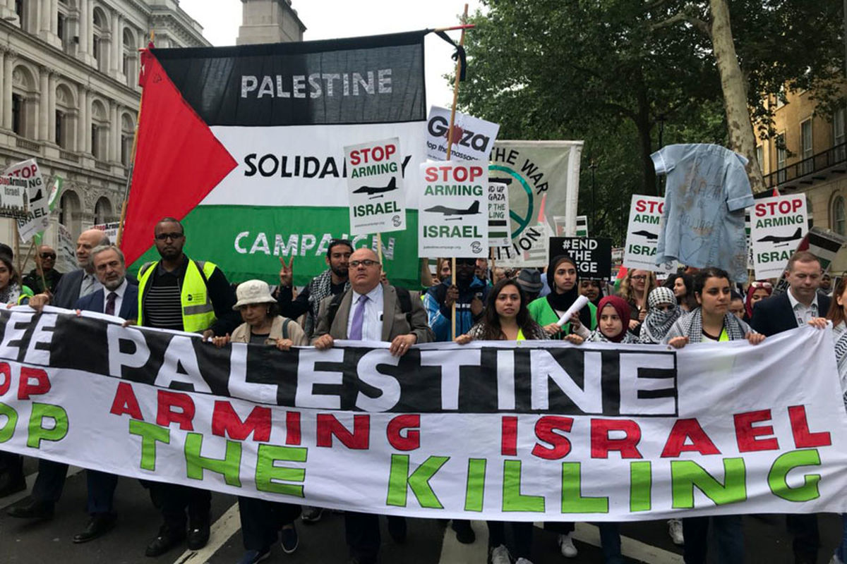 لندنی ها به حضور نتانیاهو اعتراض کردند