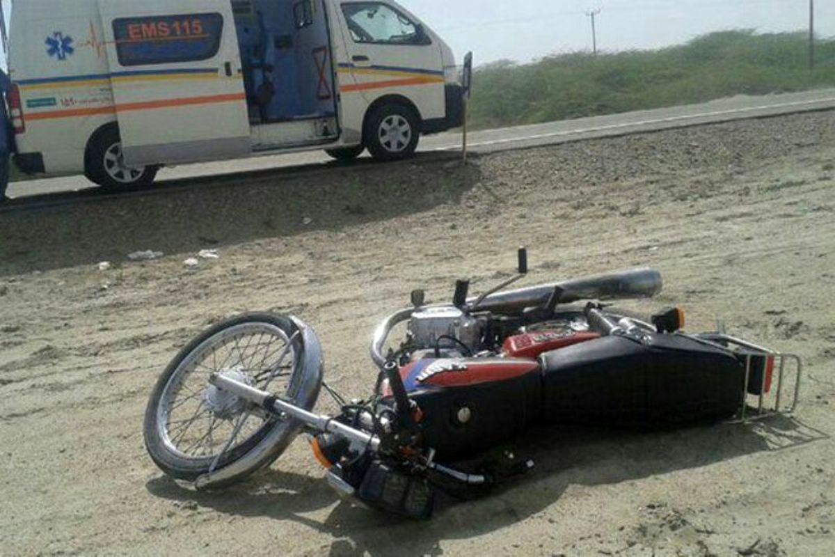 راکب موتور سیکلت در خمین جان باخت