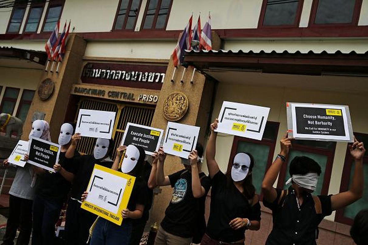 اعتراض تایلَندی‌ها به اِعدام بعد از ۹ سال