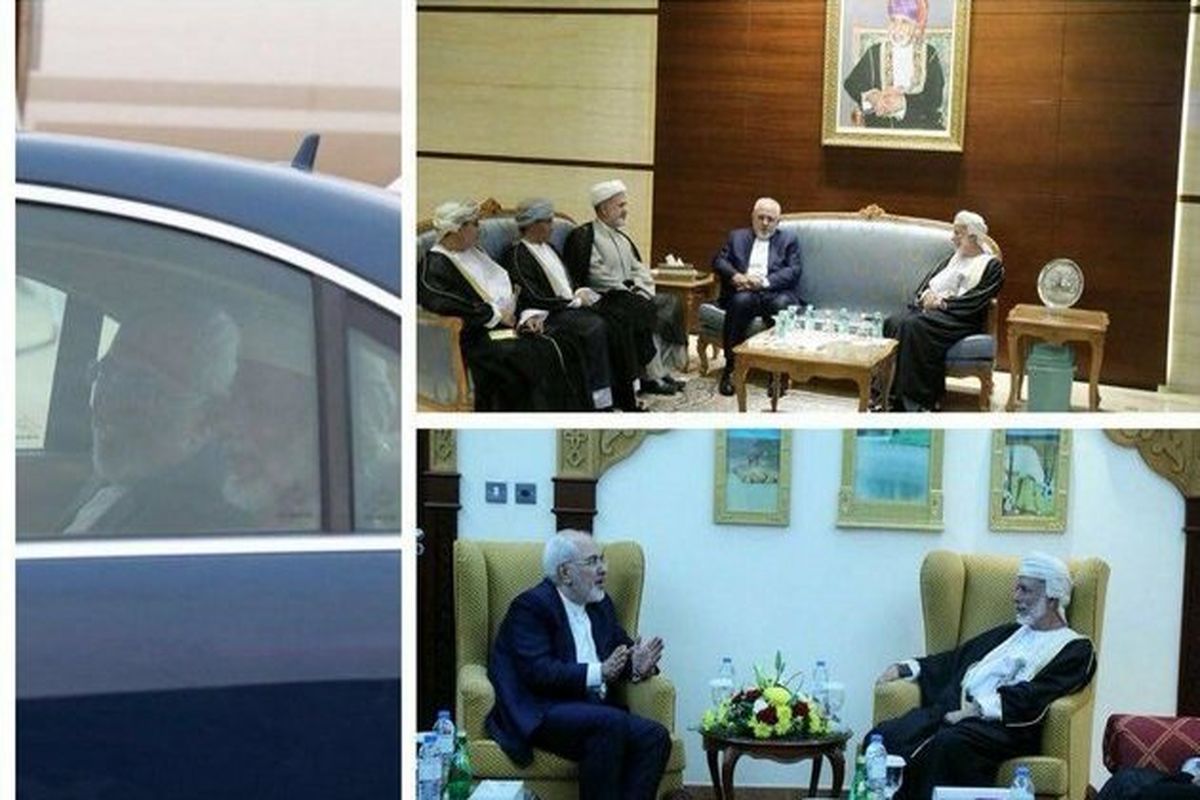 رایزنی ظریف با وزیر امورخارجه عمان در مسقط