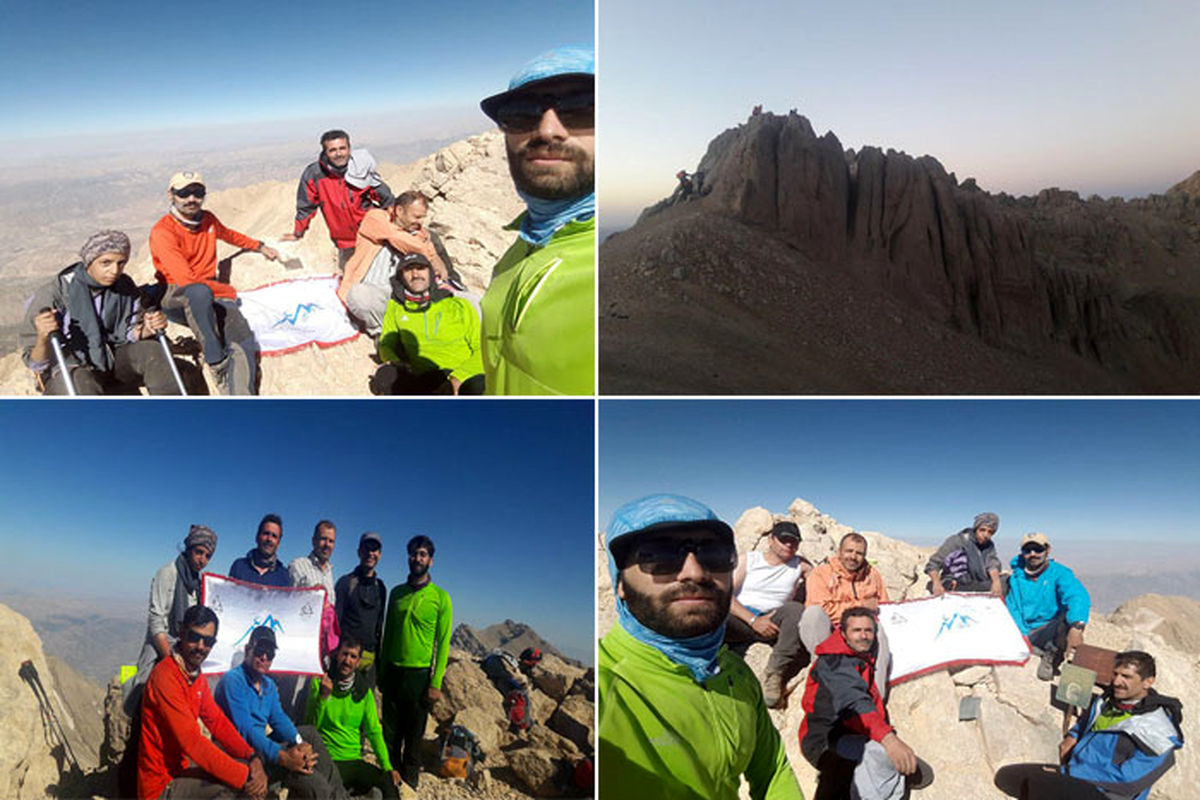 صعود به ۸ قله خط الرأس غربی دنا توسط باشگاه کوهنوردی فردان نجف آباد