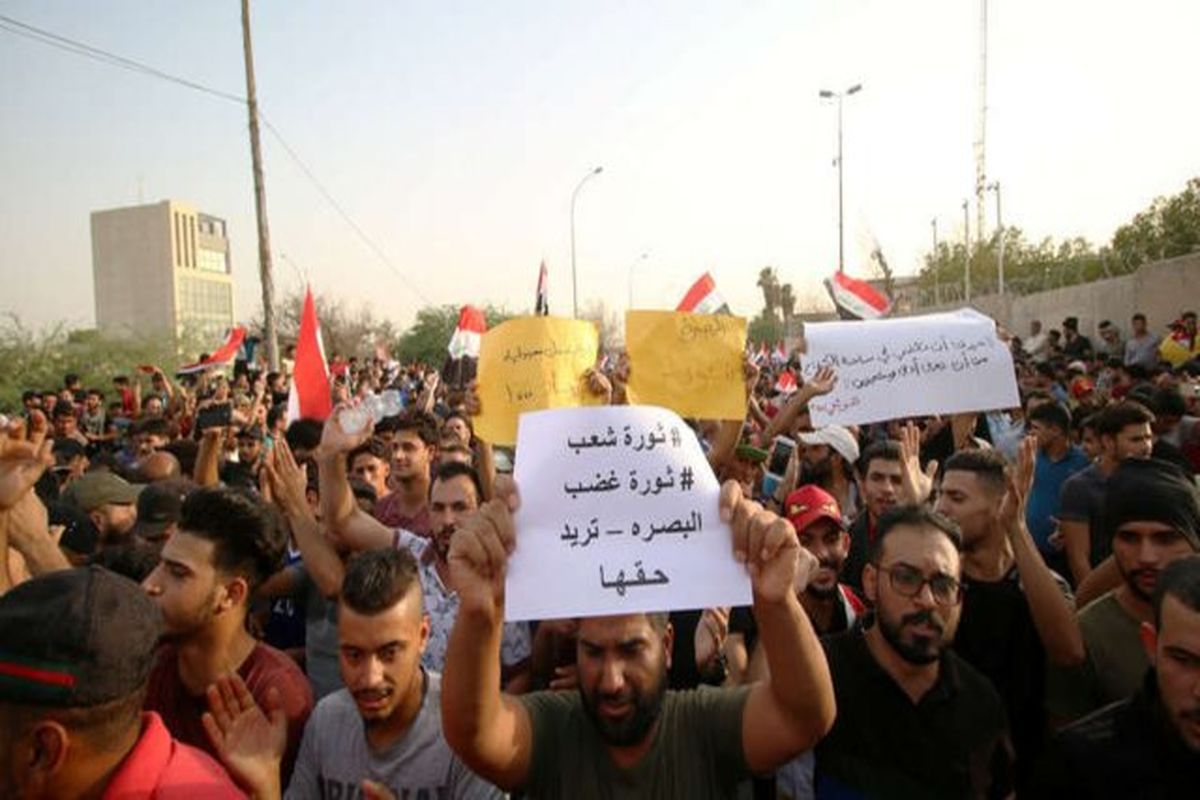 تدادم اعتراضات عراق در بصره و تشدید تدابیر امنیتی