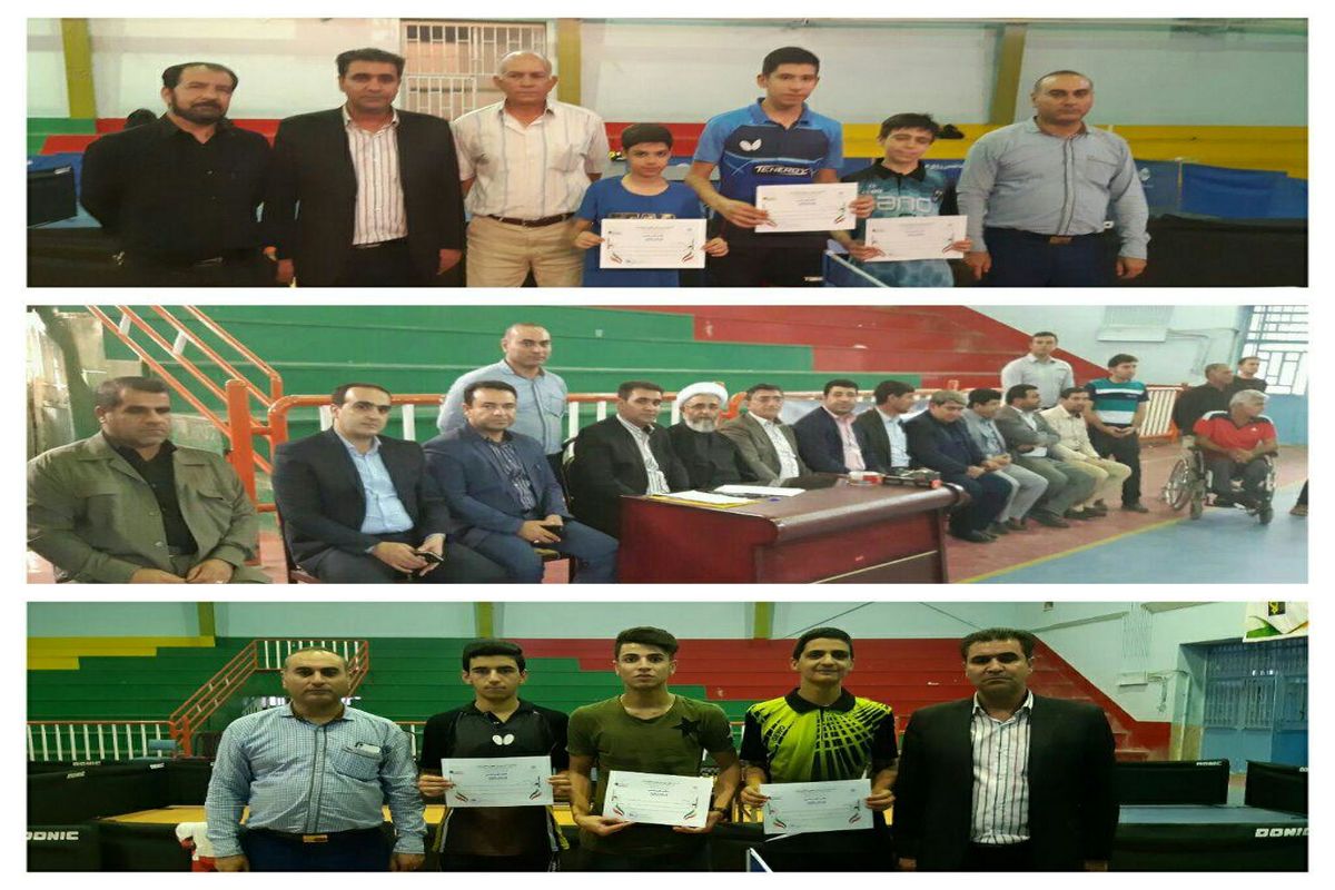 برترین های  پینگ پونگ تور نوجوانان و جوانان " پسر لرستان مشخص شدند