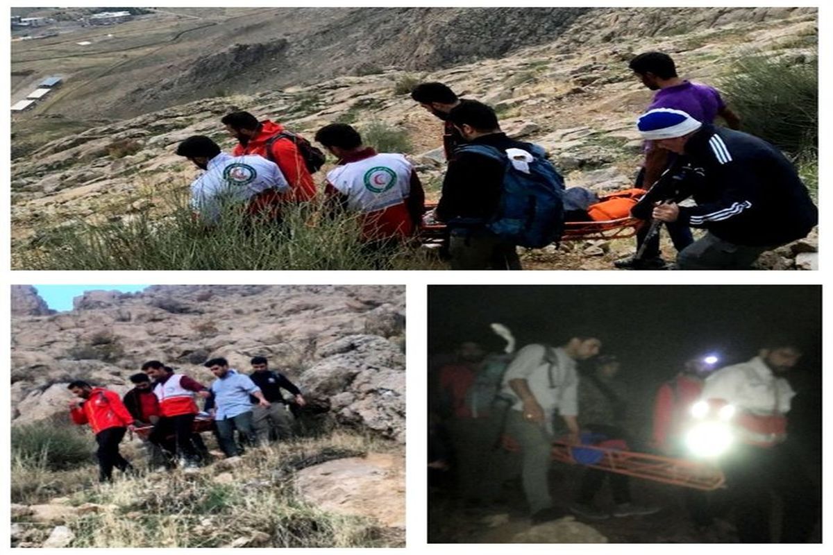 نجات زن سرگردان در ارتفاعاتطاق‌بستان