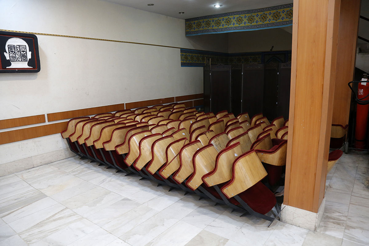تالار محراب در روزهای پایانی بازسازی و تعمیرات