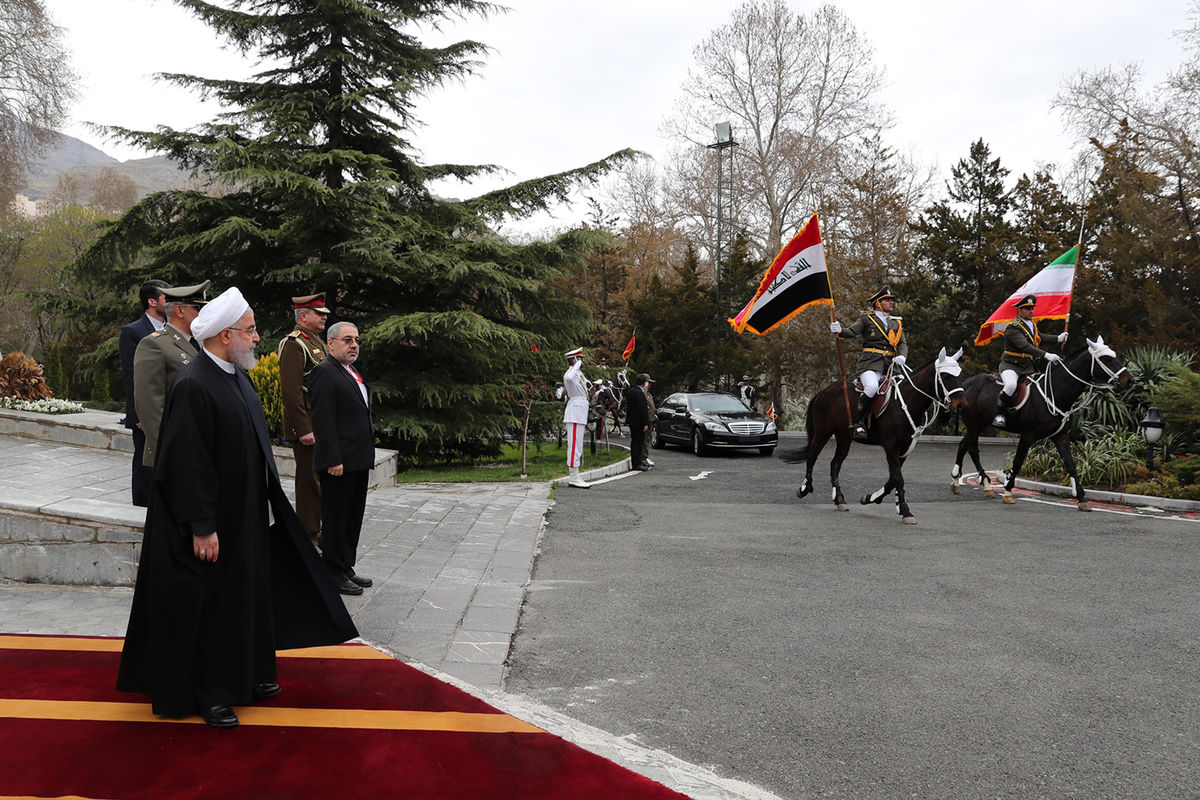 استقبال رسمی دکتر روحانی از نخست وزیر عراق