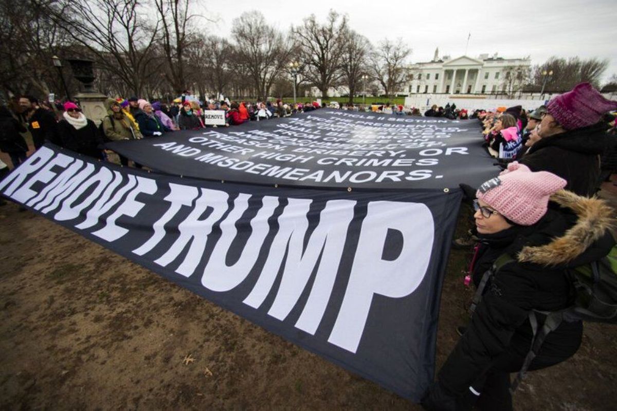زنان مخالف ترامپ در آمریکا تظاهرات کردند