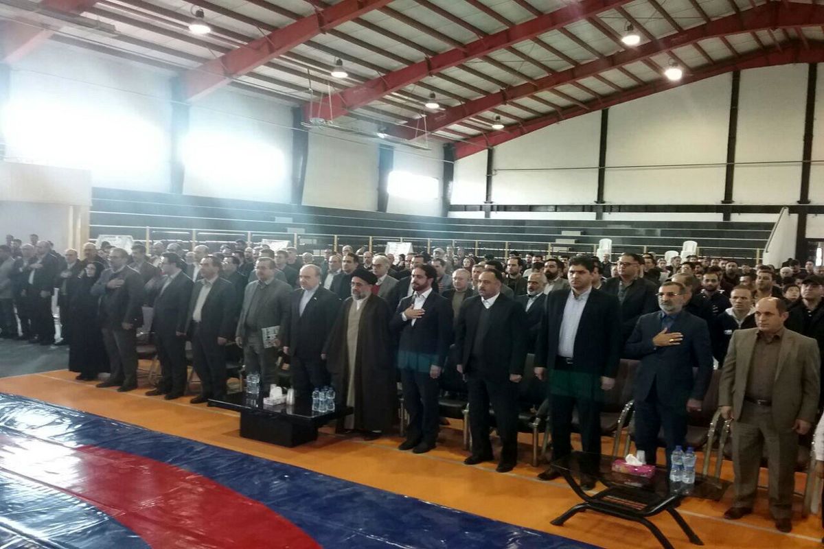 افتتاح سالن کشتی مسابقات شهرستان تنکابن با حضور سلطانی فر
