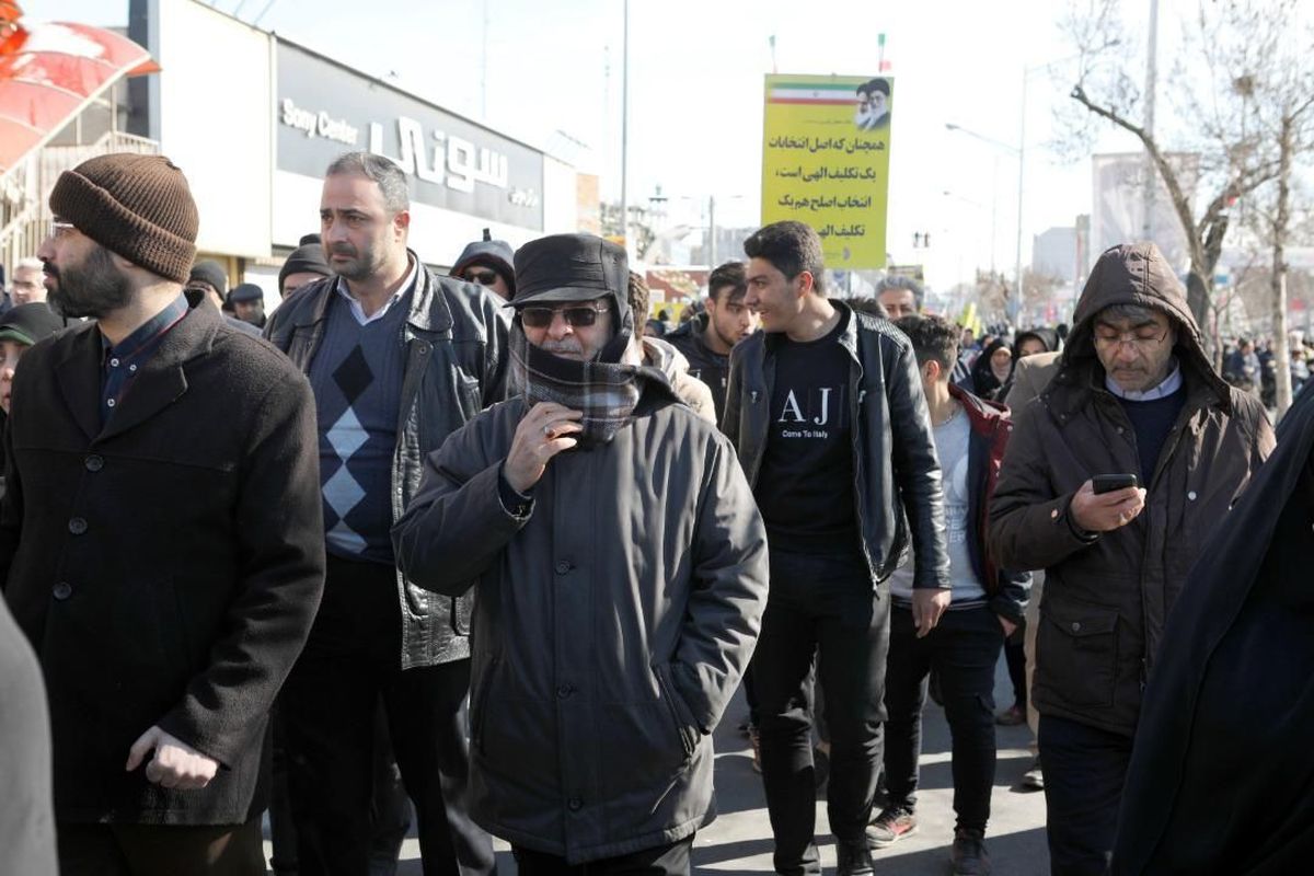 حضور دبیر کل ستاد مبارزه با مواد مخدر در راهپیمایی ۲۲ بهمن + عکس