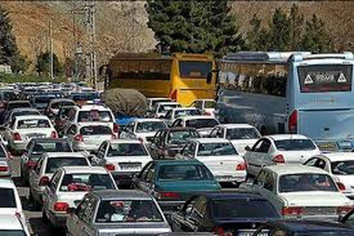 ترافیک سنگین در جاده هراز، چالوس و فیروزکوه