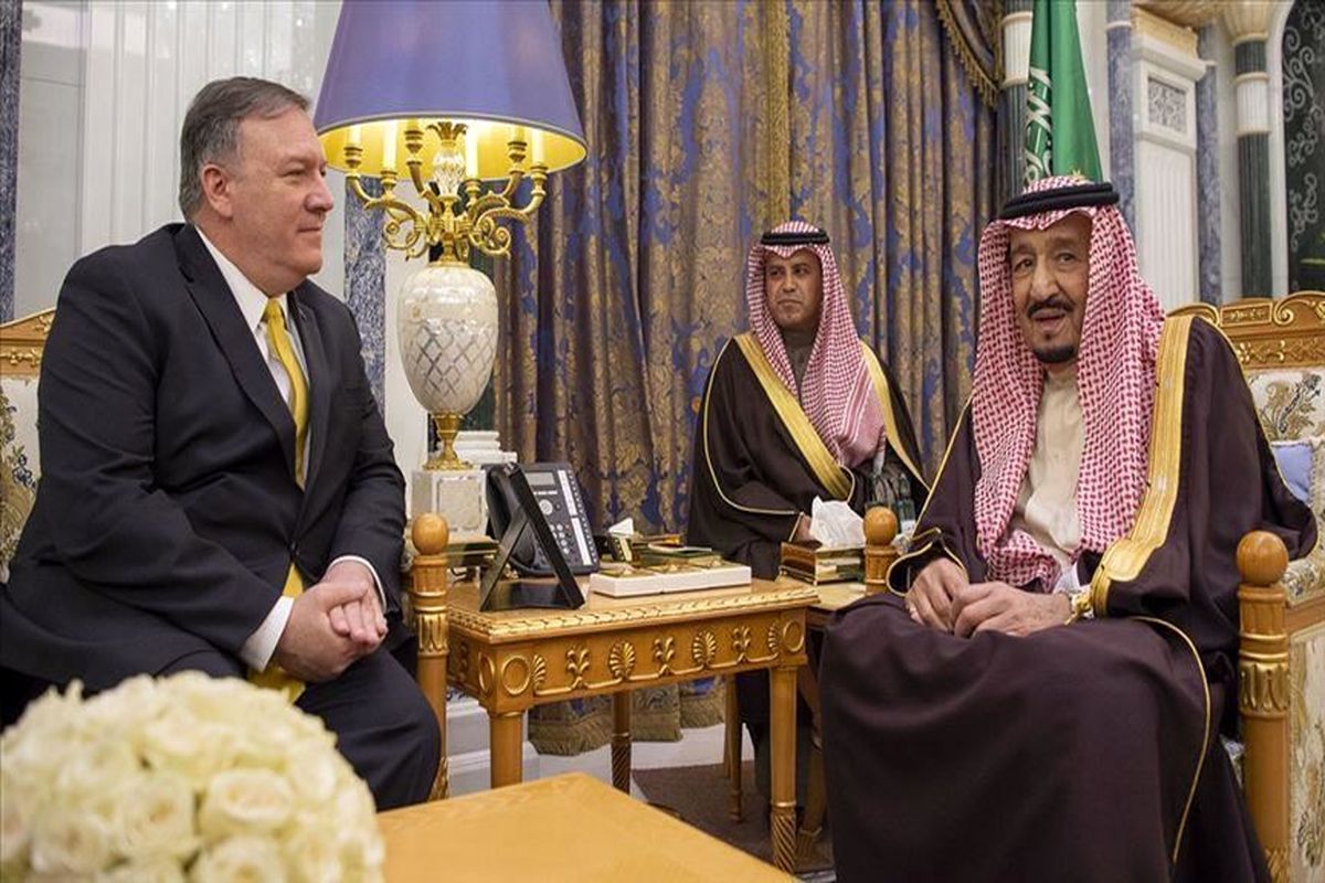 پمپئو با پادشاه عربستان دیدار کرد