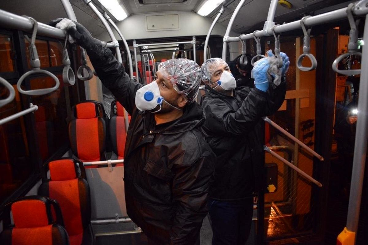 تجهیز پنج هزار اتوبوس به افشانه‌های ضد عفونی کننده