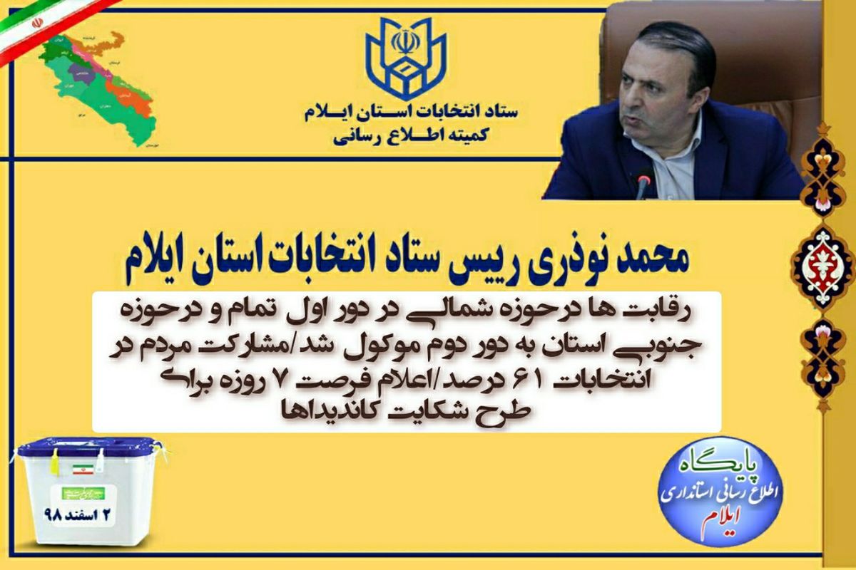اعلام نتایج نهایی انتخابات مجلس یازدهم در استان ایلام