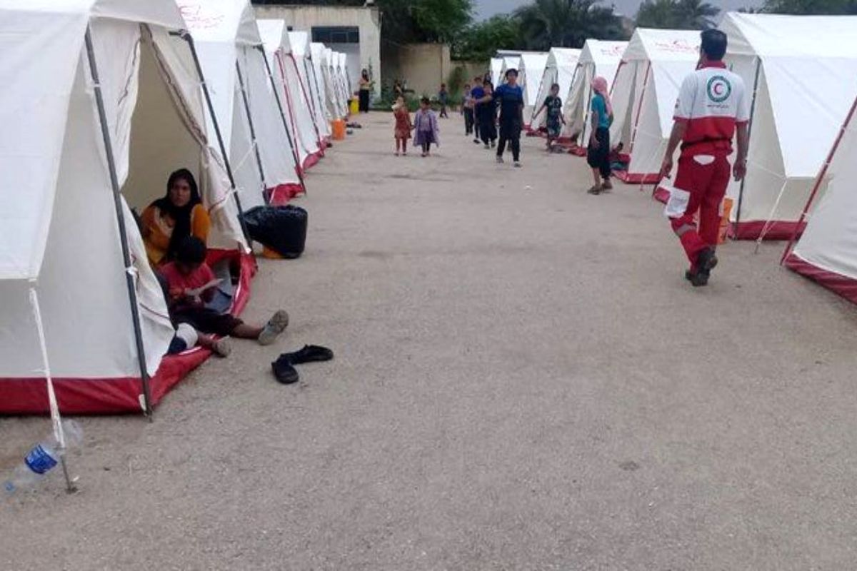 کاهش اماکن اسکان اضطراری سیل زدگان خوزستان به ۹ اردوگاه