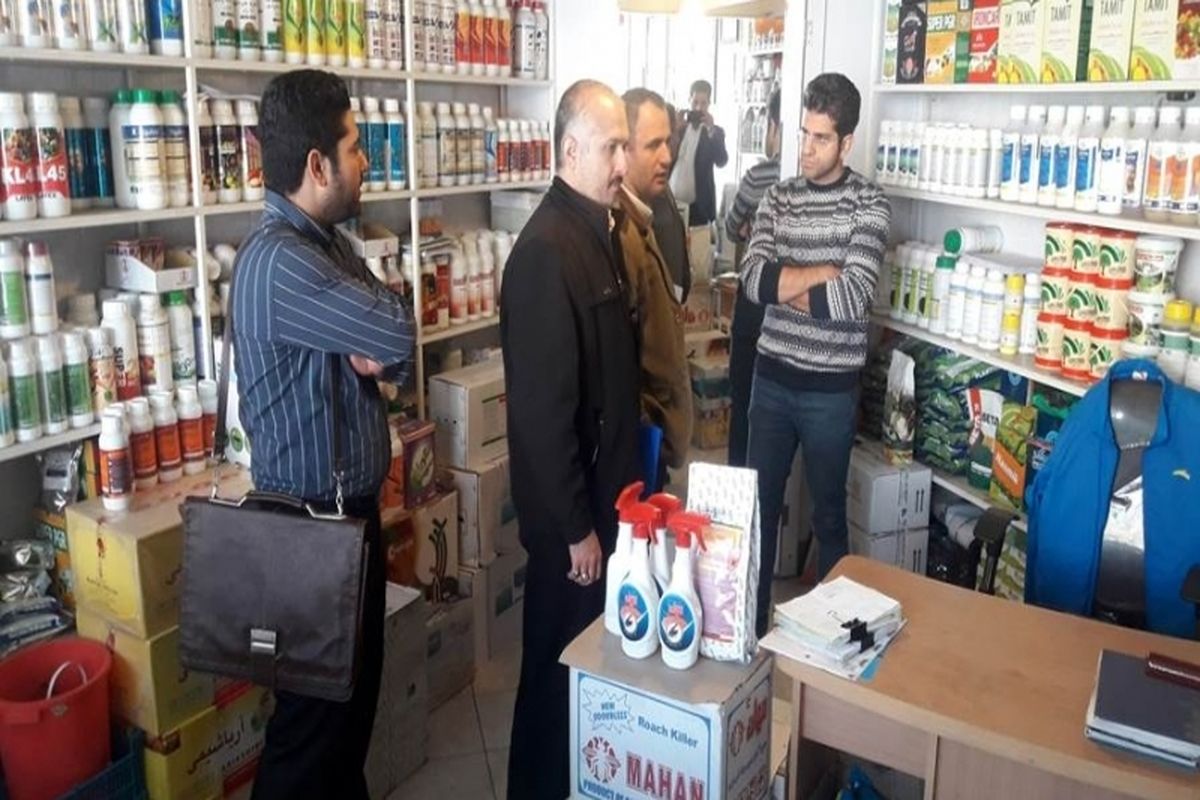 طرح نظارت از فروشگاه های سموم دفع آفات در قزوین اجرا شد
