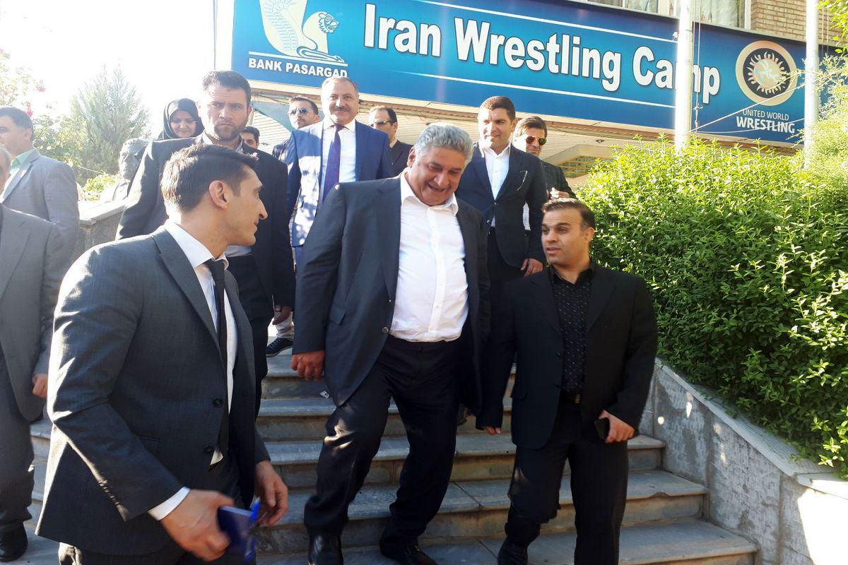 حضور وزیر جوانان و ورزش آذربایجان در فدراسیون  و خانه کشتی عبداله موحد