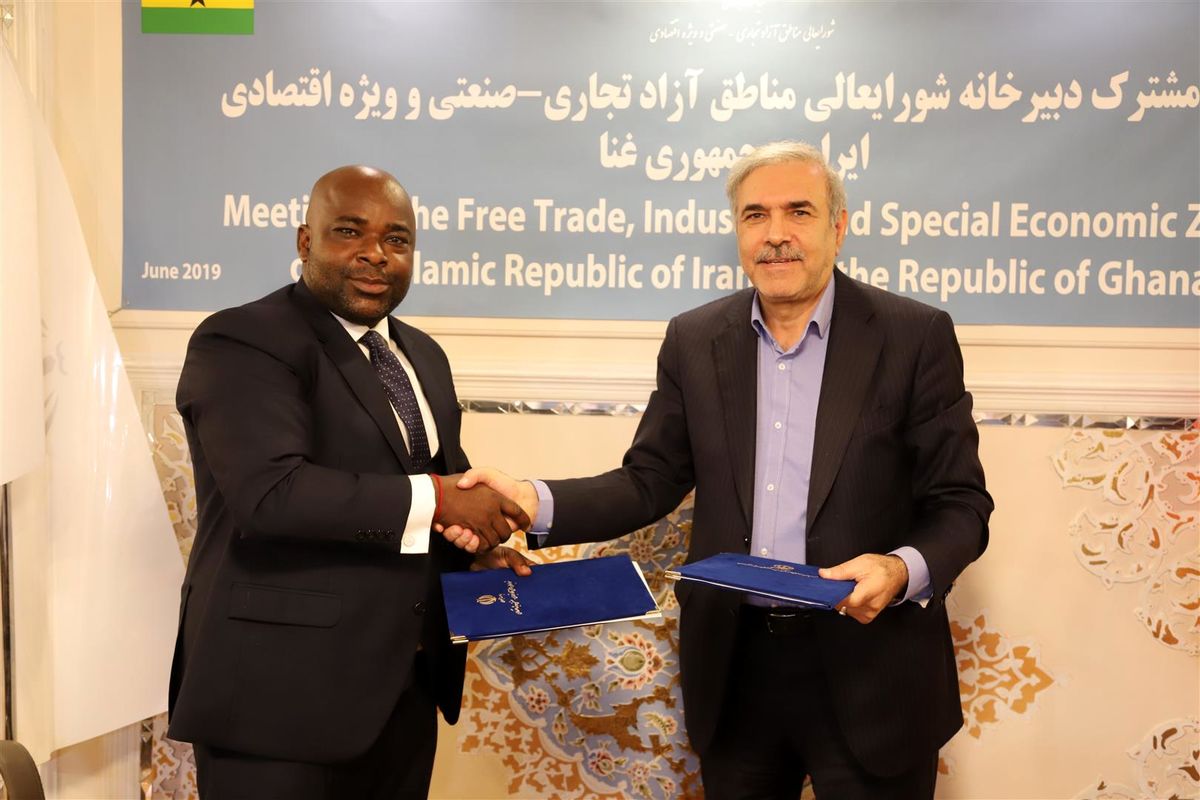 تبادلات تجاری مناطق آزاد ایران ‌و غنا افزایش یافت
