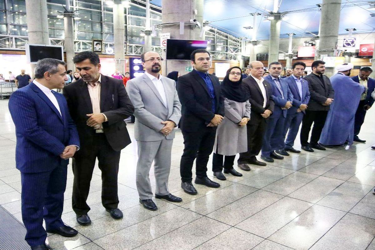 بازگشت کاروان دانشجویان ایران با استقبال مسئولین وزارت ورزش و علوم