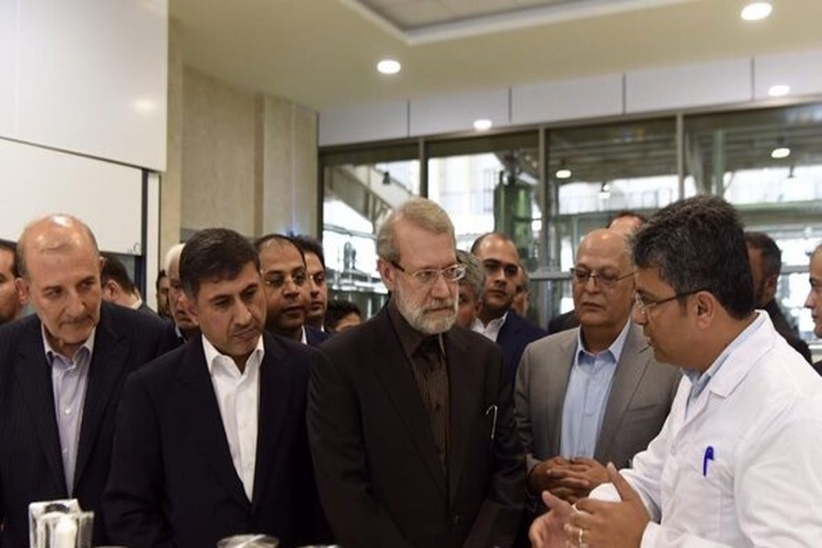 بازدید رئیس مجلس شورای اسلامی از یک واحد تولید قند مایع
