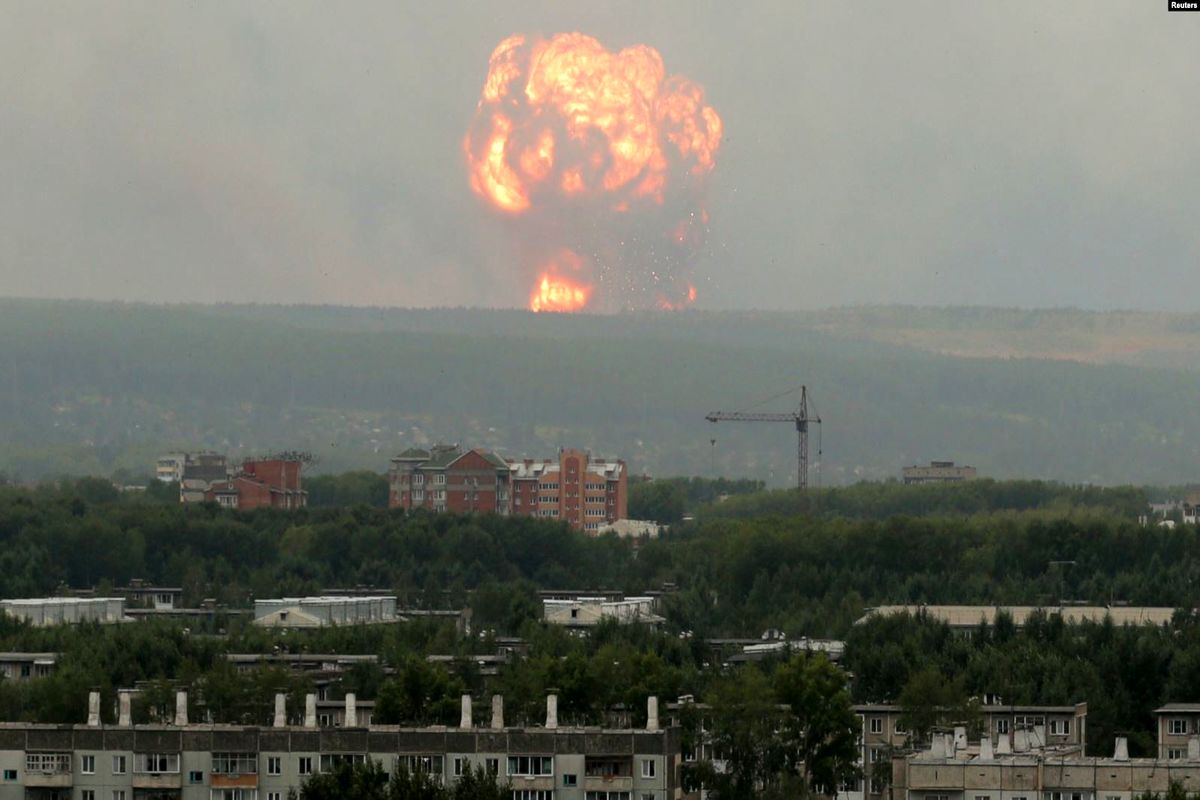 عکس با فیلم انفجار هسته ای جدید در روسیه