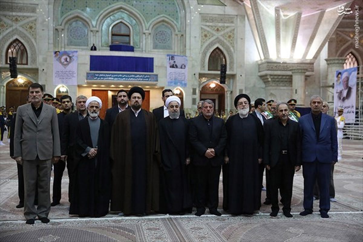 تجدید میثاق روحانی و اعضای هیات دولت با آرمان‌های امام خمینی(ره)