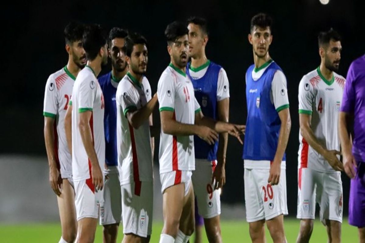 آخرین تمرین تیم فوتبال امید در زمین دانشگاه قطر انجام شد