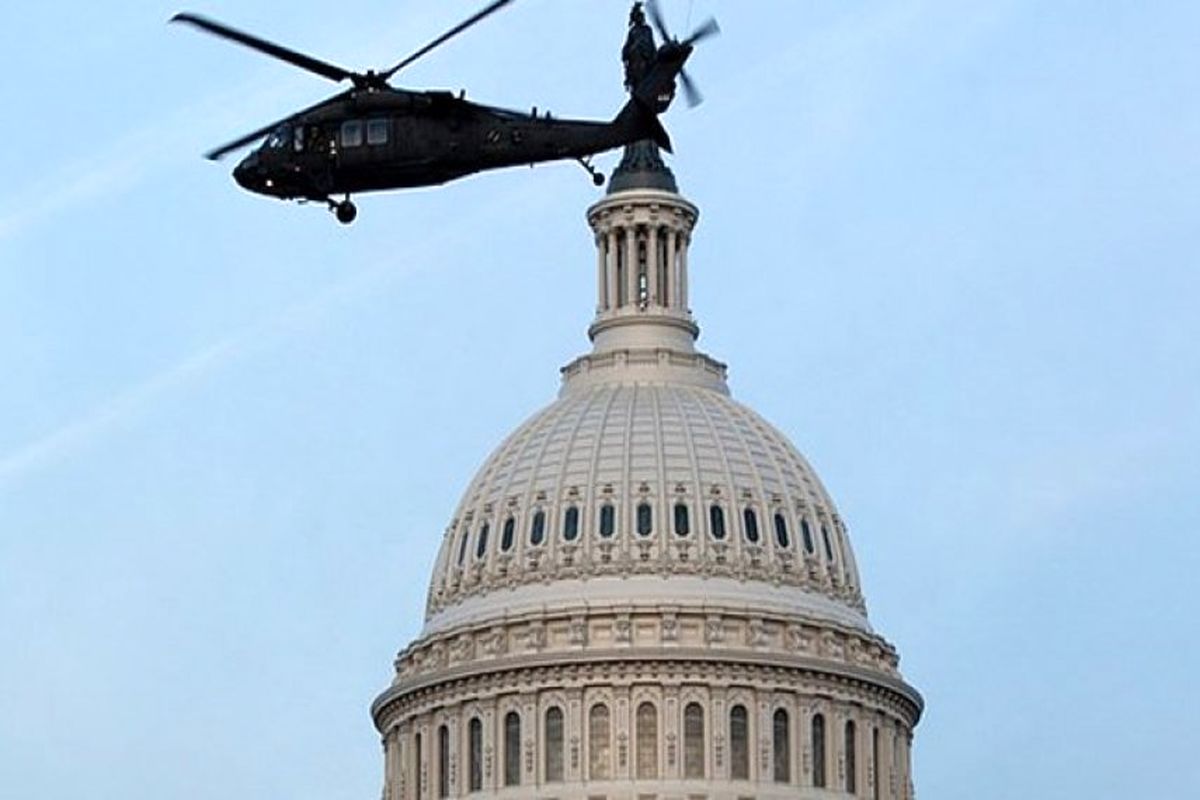 مأموریت سری بالگردهای ارتش آمریکا بر فراز واشنگتن