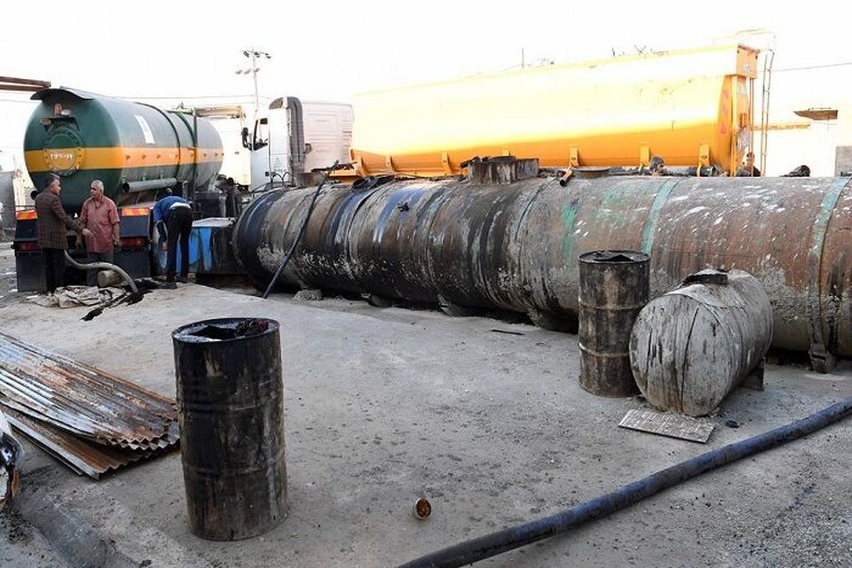 دستگیری ۴ قاچاقچی سوخت و کشف ۶۰ هزار لیتر نفت خام در اهواز