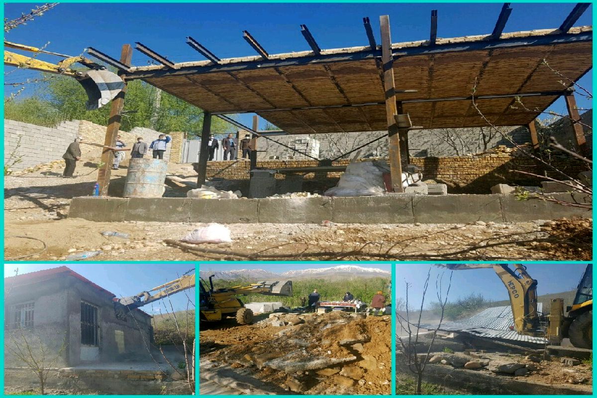 جلوگیری از ۷ مورد بنای غیر مجاز در اراضی کشاورزی منطقه گلدشت بروجرد