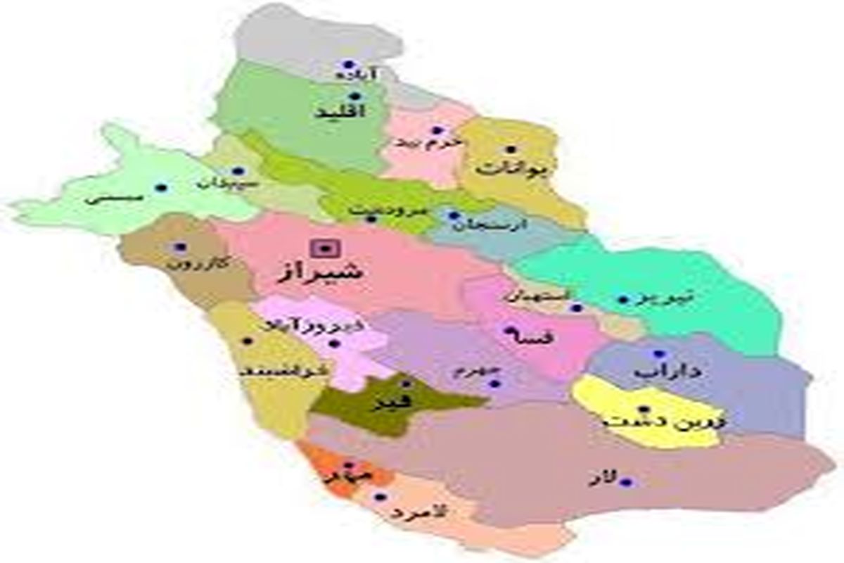 اسامی شهرها و شهرستانهای نارنجی و زرد کرونایی استان فارس تا ۲ دی ۹۹