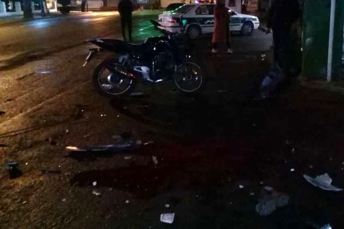 برخورد زانتیا با موتورسیکلت یک کشته برجای گذاشت