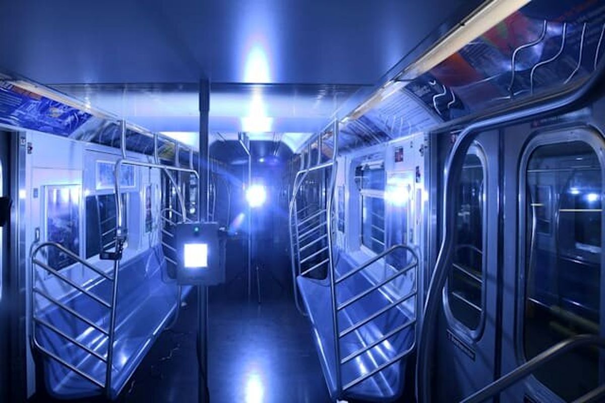 مهار کرونا در مترو با اشعه فرابنفش