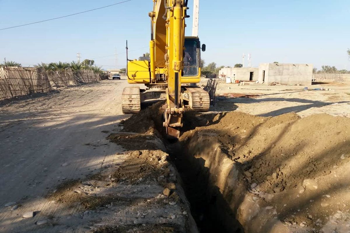 پایان عملیات اصلاح و بازسازی شبکه توزیع و انتقال آب روستای دیول جاسک