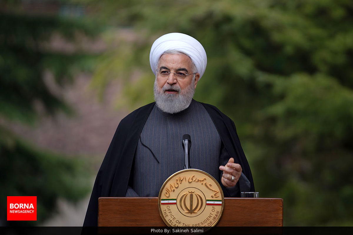 پیام حسن روحانی به رئیس جمهور فرانسه