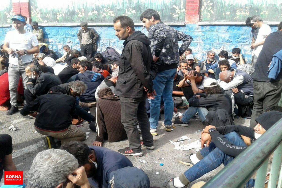 دستگیری ۱۷۱خرده فروش و جمع آوری ۵۱۵ معتاد متجاهر در تهران