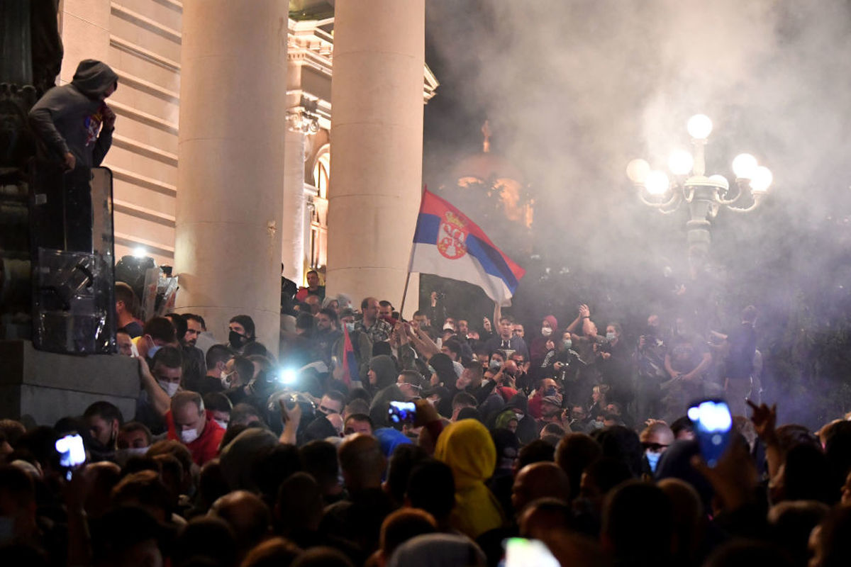 ناآرامی ها و اعتراضات در صربستان