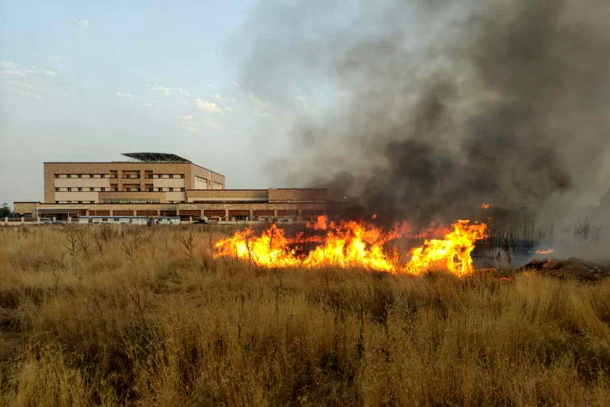اجرای ۴ عملیات اطفای حریق اراضی کشاورزی توسط آتش نشانان شهرقدسی در یک روز