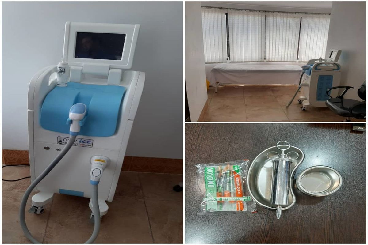 پلمب مرکز غیرمجاز لیزر درمانی در قم