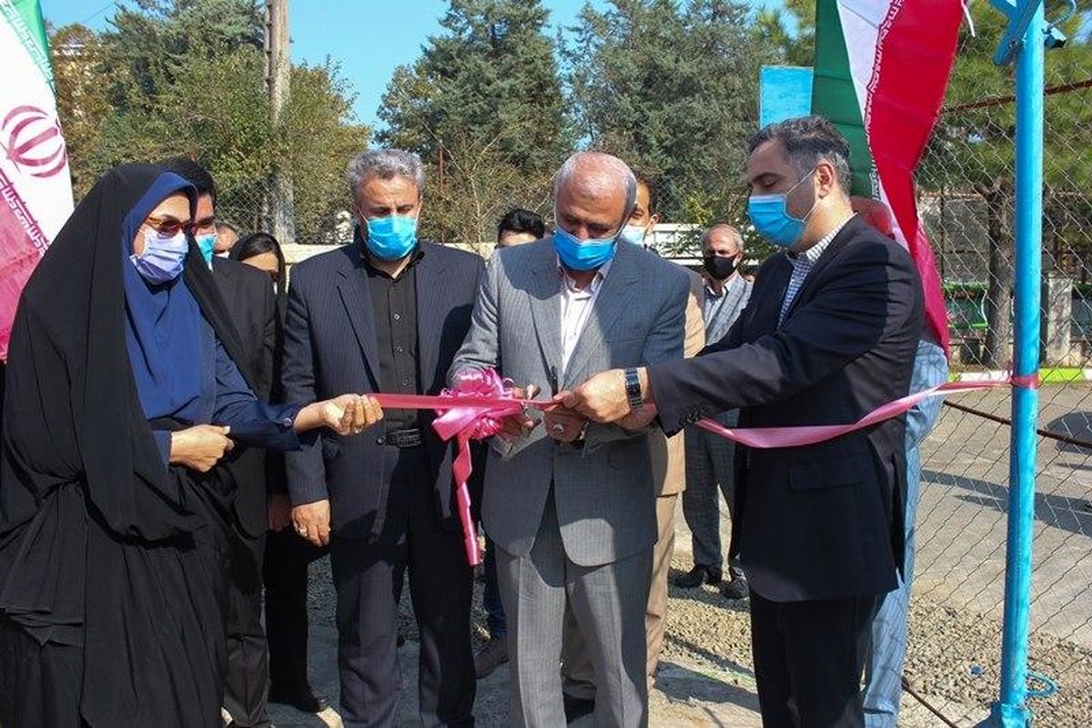 افتتاح سی و هفتمین زمین بسکتبال خیابانی گیلان در رضوانشهر