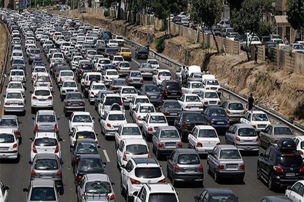 ترافیک سنگین در راه های مواصلاتی تهران